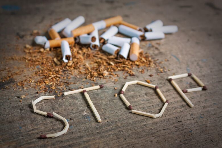 cigarečių ir mesti